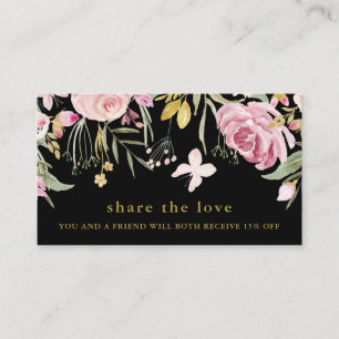 Rose d'aquarelle et noir floral de la référence