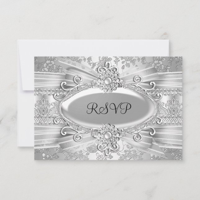 Rose d'argent et bijoux 25e anniversaire RSVP (Devant)