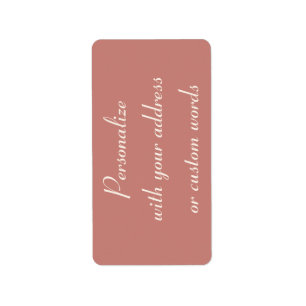 Rose de cannelle Étiquettes de adresse personnalis
