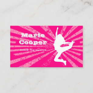 Rose de danse de carte de visite de forme physique