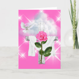 Rose De La Carte De Voeux De Pâques Sharon