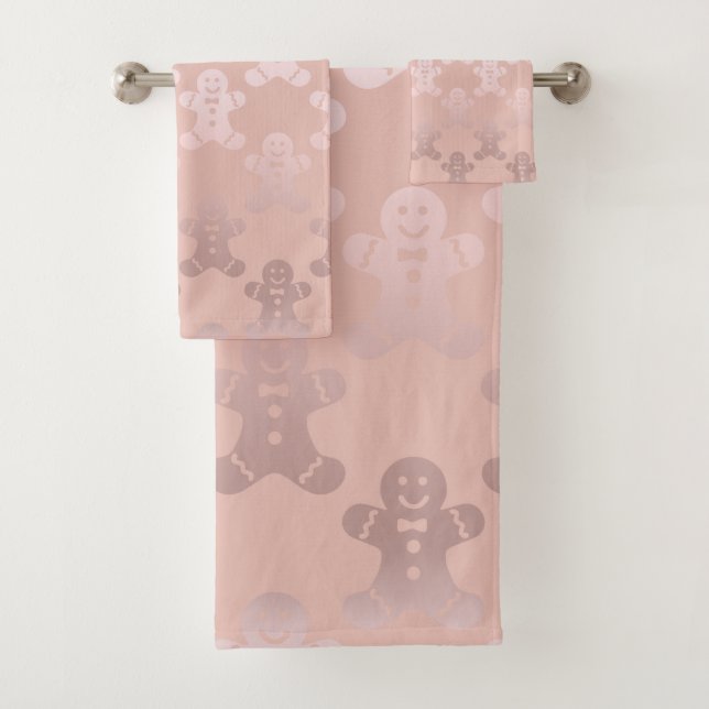 Rose de Noël mignon Gold Gingerbread Homme Motif (En situation)