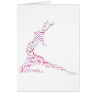 Rose de nuage de mot de danse