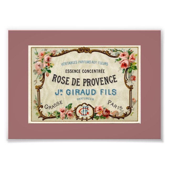 Rose de Provance a French Parfüm Fotodruck (Vorne)