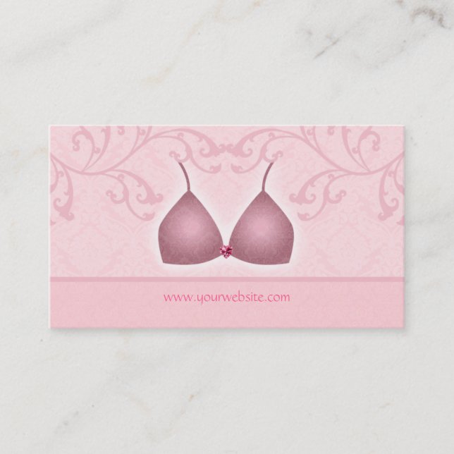 Rose de soutien-gorge de damassé de carte de (Devant)