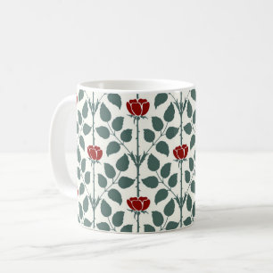 Rose de Voysey, Mug de café rouge foncé
