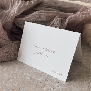 Rose Delicate Gold Menu Option Placer les cartes