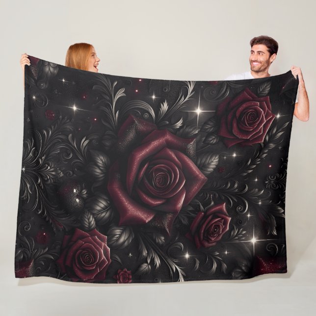 Rose der Dunkelheit 60x80 Fleece Blanket (Beispiel)