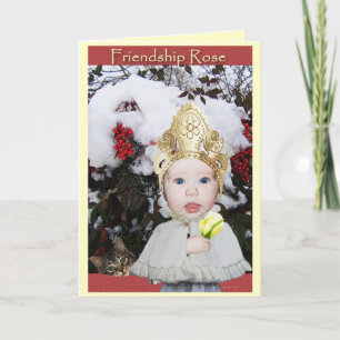 Rose der Freundschaft Karte