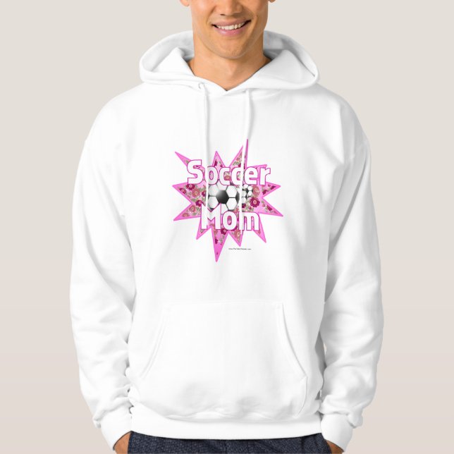 Rose der Fußball-Mama Hoodie (Vorderseite)