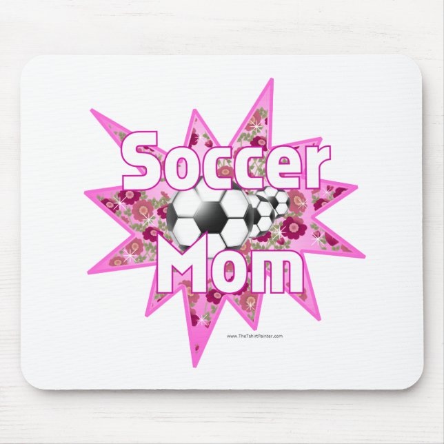 Rose der Fußball-Mama Mousepad (Vorne)