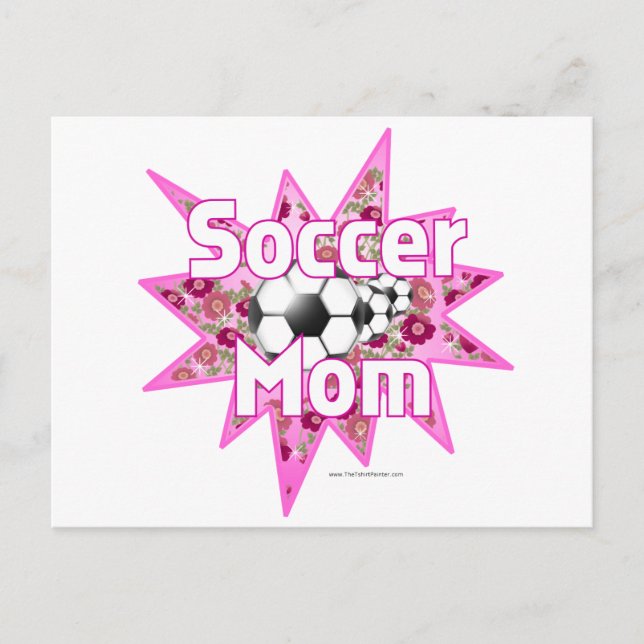 Rose der Fußball-Mama Postkarte (Vorderseite)
