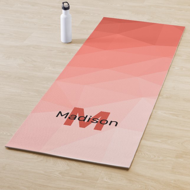 Rose der geometrischen Maschenöffnung Monogram Yogamatte (Beispiel)