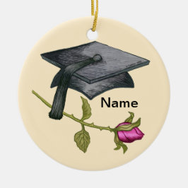 Rose der Graduierungsobergrenze Keramikornament