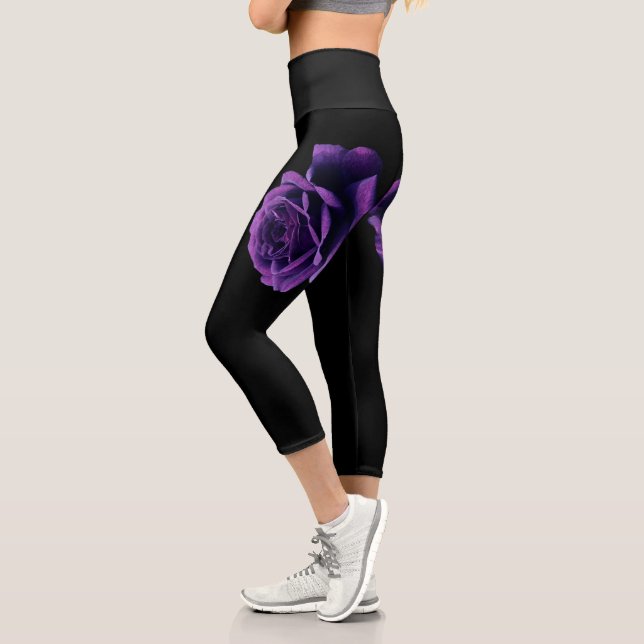 Rose der Liebe Capri Leggings (Links)