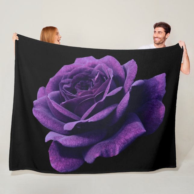 Rose der Liebe Fleecedecke (Beispiel)