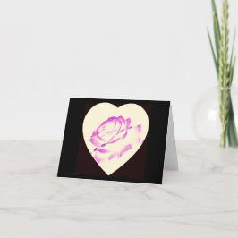 Rose der Liebe geklappt Dankeschön Karte