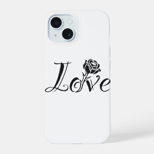 Rose der Liebe iPhone 15 Hülle (Rückseite)