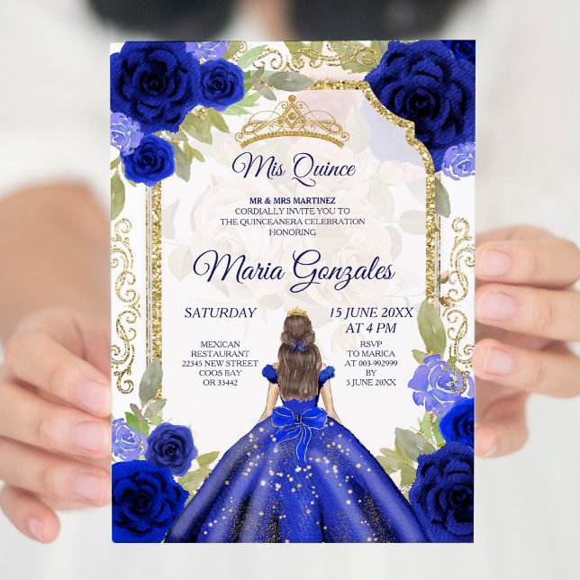 Rose der mexikanischen Girl Charra Quinceanera Einladung (Von Creator hochgeladen)