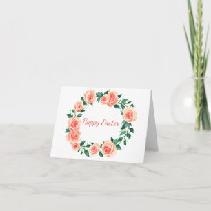 Rose der rosa Aquarell Karte