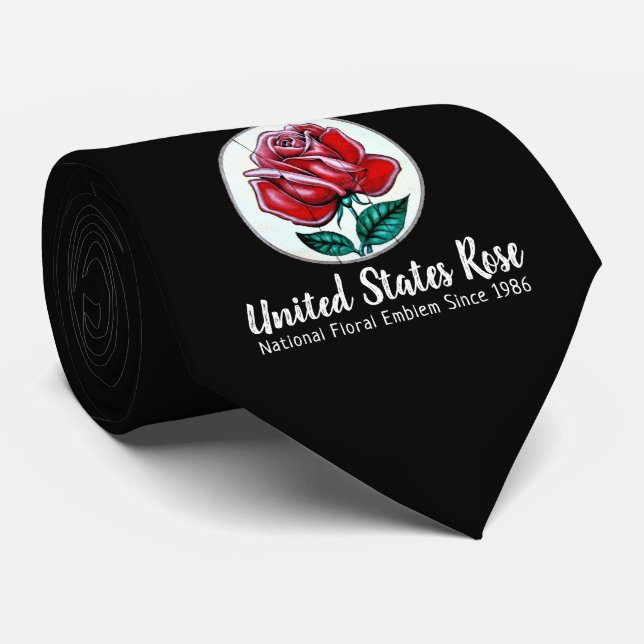 Rose der Staaten Krawatte (Gerollt)