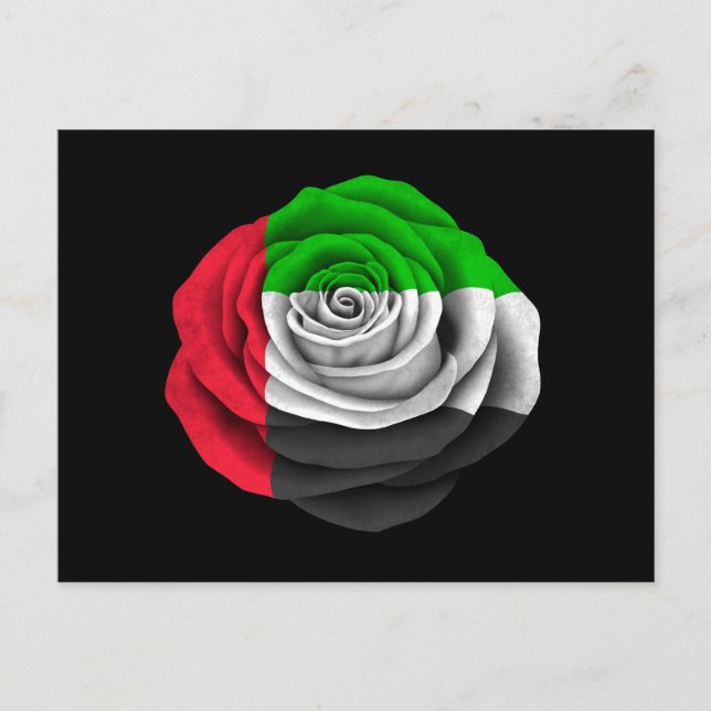 Rose der Vereinigten Arabischen Emirate Postkarte (Vorderseite)