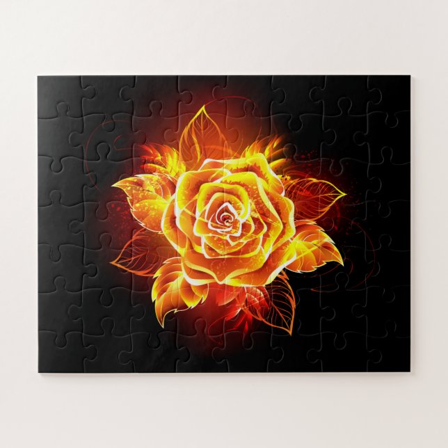 Rose des blühenden Feuers (Horizontal)