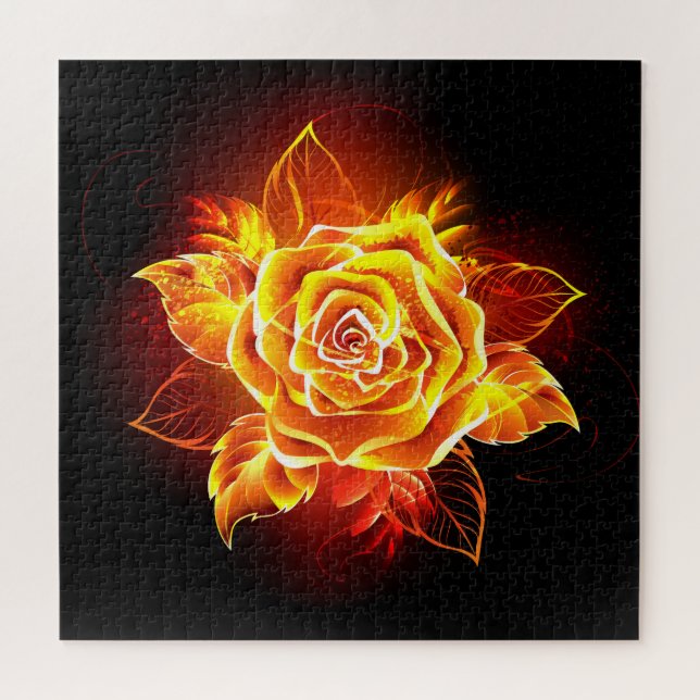 Rose des blühenden Feuers (Horizontal)