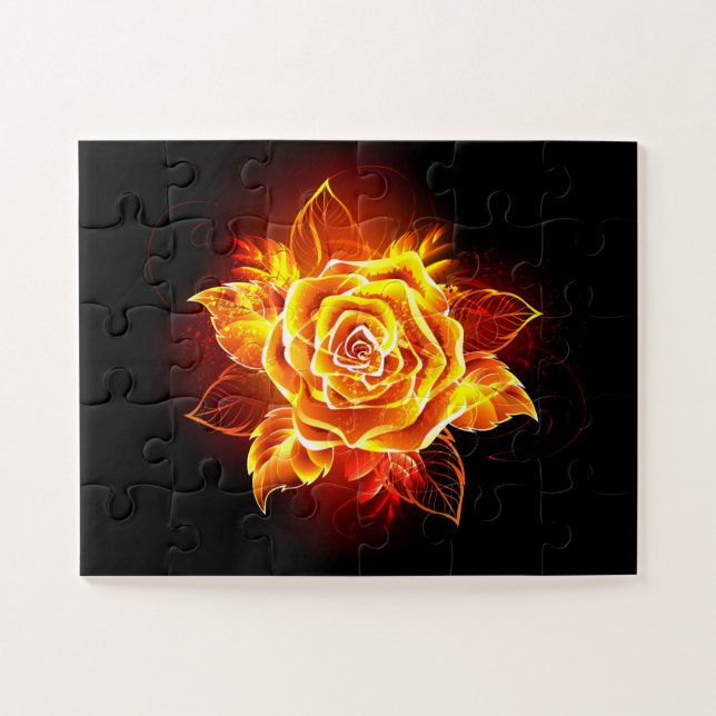 Rose des blühenden Feuers (Horizontal)