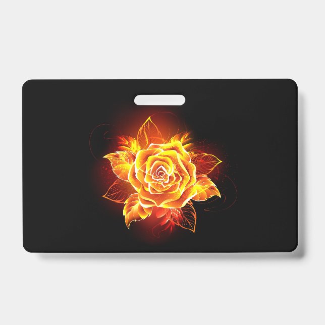 Rose des blühenden Feuers Ausweis (Vorderseite)