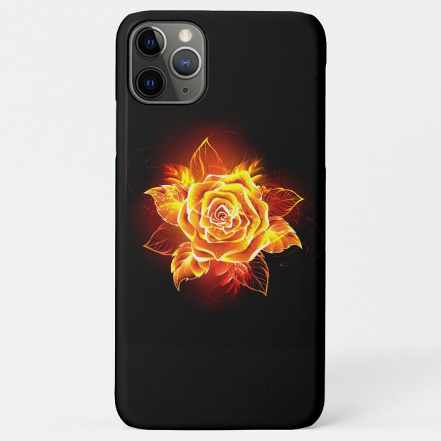Rose des blühenden Feuers Case-Mate iPhone Hülle (Rückseite)