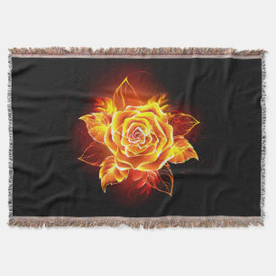 Rose des blühenden Feuers Decke