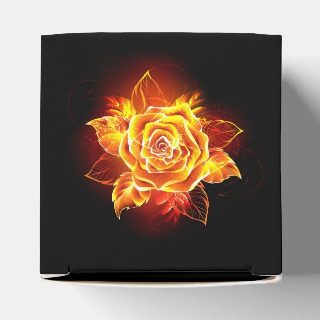 Rose des blühenden Feuers Geschenkschachtel (Oben)