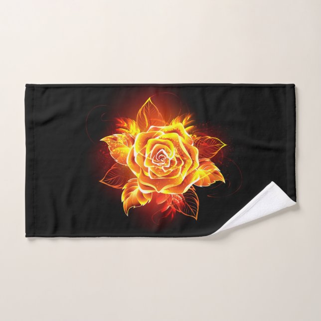 Rose des blühenden Feuers Handtuch (Handtuch)