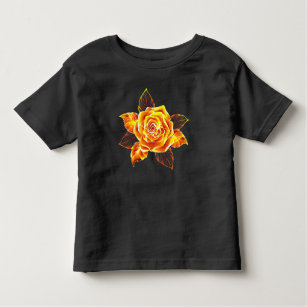 Rose des blühenden Feuers Kleinkind T-shirt