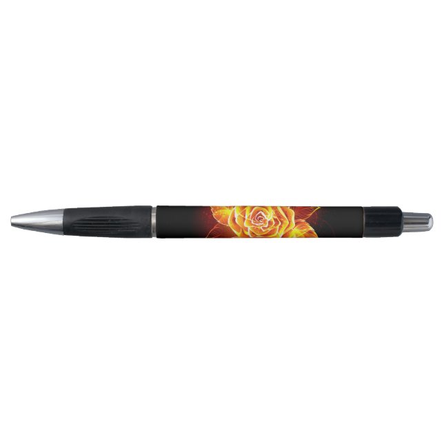 Rose des blühenden Feuers Kugelschreiber (Vorderseite)