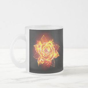 Rose des blühenden Feuers Mattglastasse