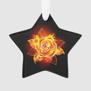 Rose des blühenden Feuers Ornament
