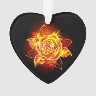 Rose des blühenden Feuers Ornament