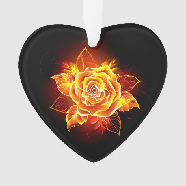 Rose des blühenden Feuers Ornament (Vorderseite)