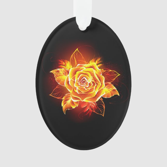 Rose des blühenden Feuers Ornament (Vorderseite)