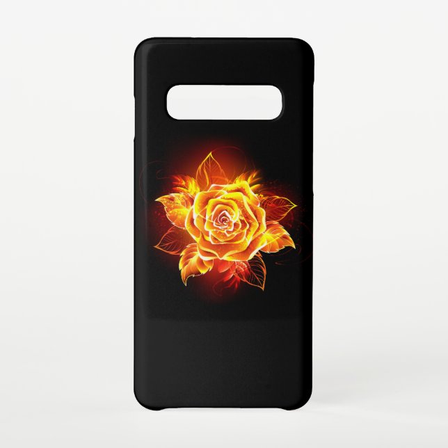 Rose des blühenden Feuers Samsung Galaxy Hülle (Rückseite)