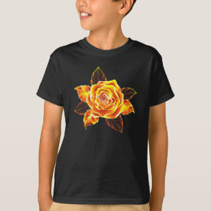 Rose des blühenden Feuers T-Shirt