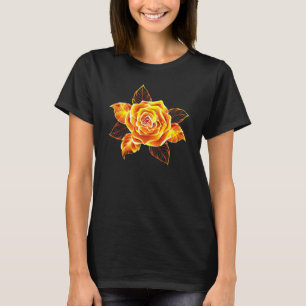 Rose des blühenden Feuers T-Shirt