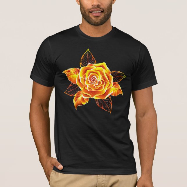 Rose des blühenden Feuers T-Shirt (Vorderseite)