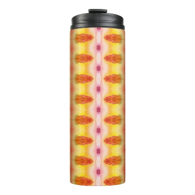 Rose des Friedens Ikat 5 Thermosbecher (Vorderseite)