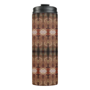 Rose des Friedens Ikat 6 Thermosbecher