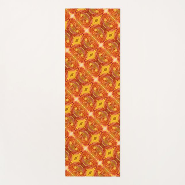 Rose des Friedens Ikat 8 Yogamatte (Vorderseite)