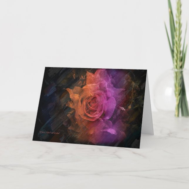 Rose des Gedenktages Feiertagskarte (Vorderseite)
