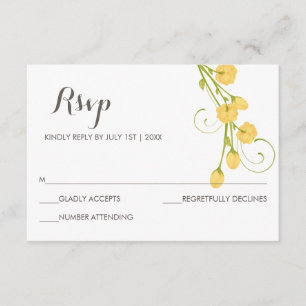 Rose des Gelben Gartens - RSVP-Karte RSVP Karte